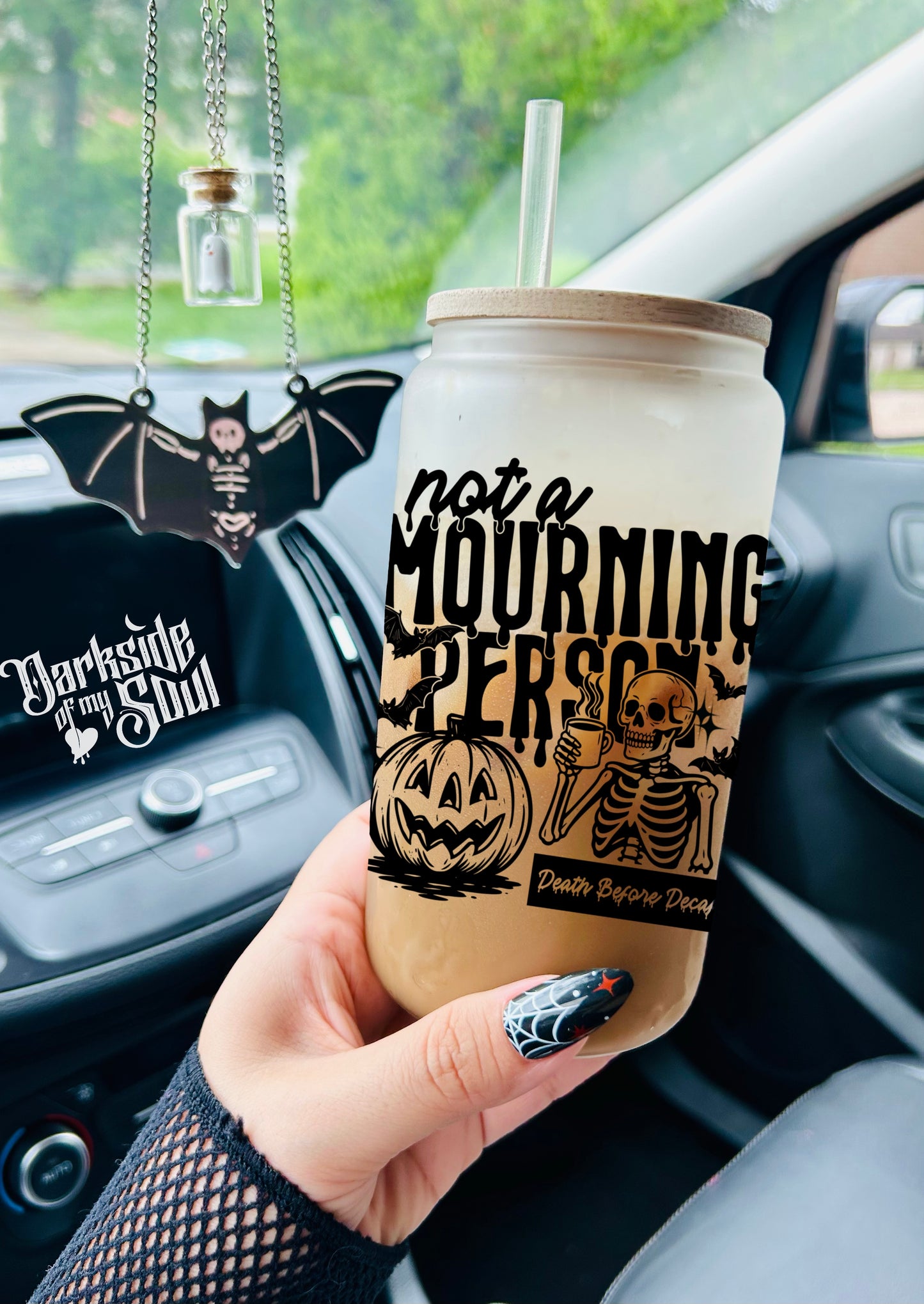 Not A Mourning Person | 16oz. Frosted Glass Cup