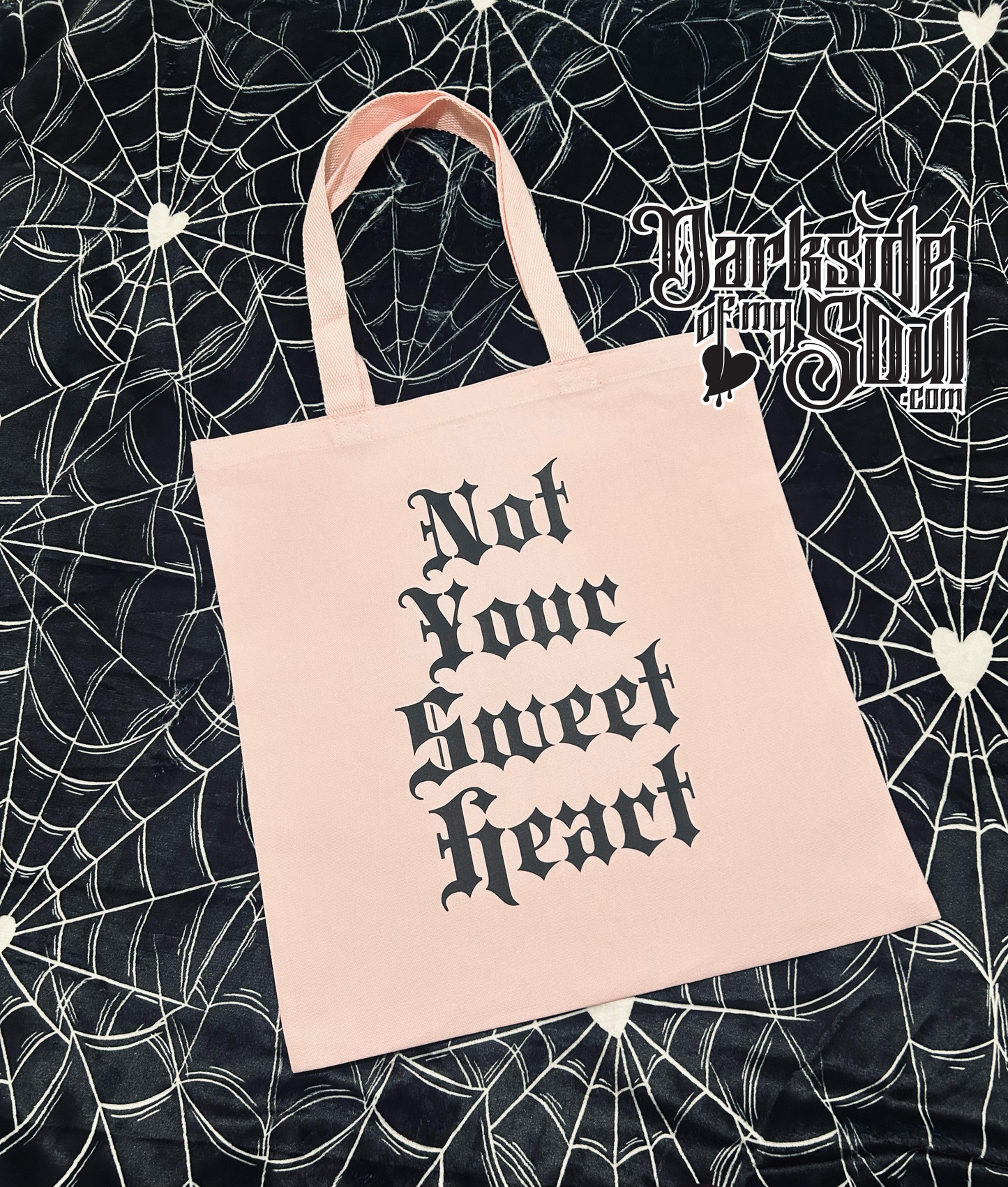 Not Your Sweetheart Soft Pink Tote Bag