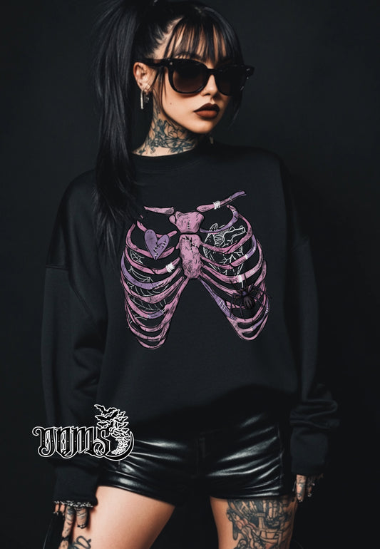 Valloween Ribcage Sweater