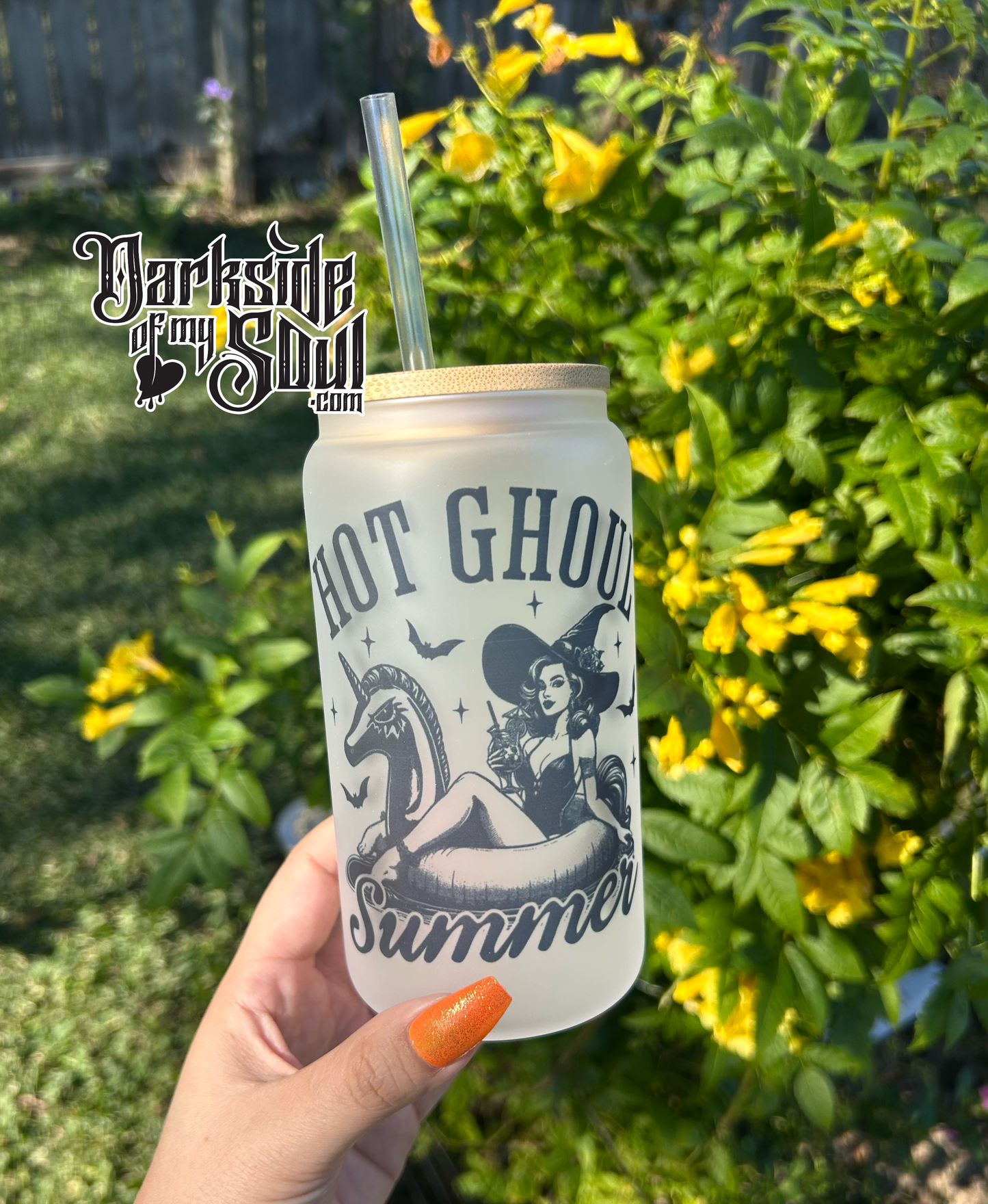 Hot Goth Summer | 16oz. Frosted Glass Cup