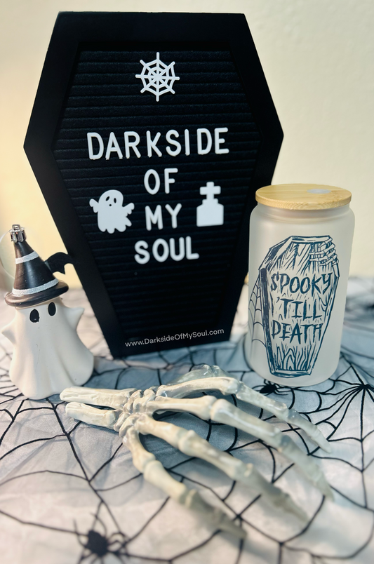 Spooky Till Death | 16oz. Frosted Glass Cup