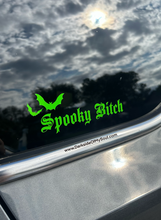 Spooky Bitch Bat Decal