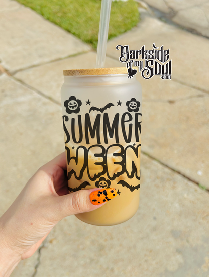 Summerween | 16oz. Frosted Glass Cup