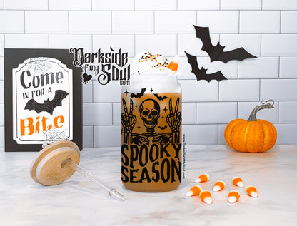 Spooky Season | 16oz. Frosted Glass Cup