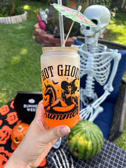 Hot Goth Summer | 16oz. Frosted Glass Cup
