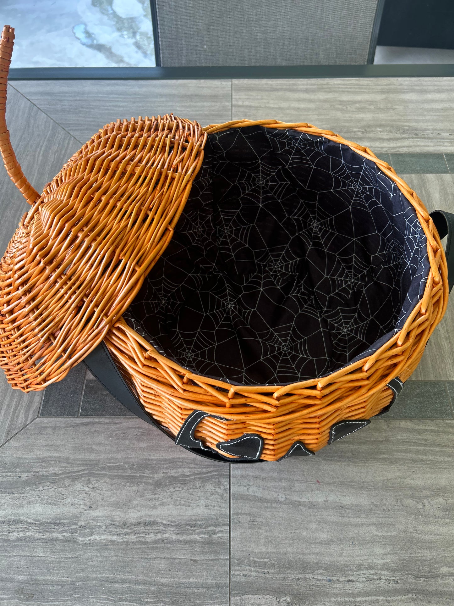 Haunted Hallows Orange Picnic Basket