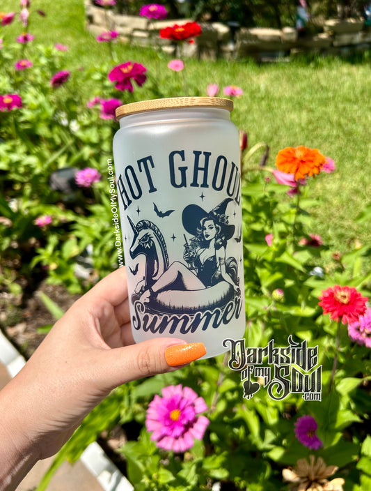 Hot Goth Summer | 16oz. Frosted Glass Cup