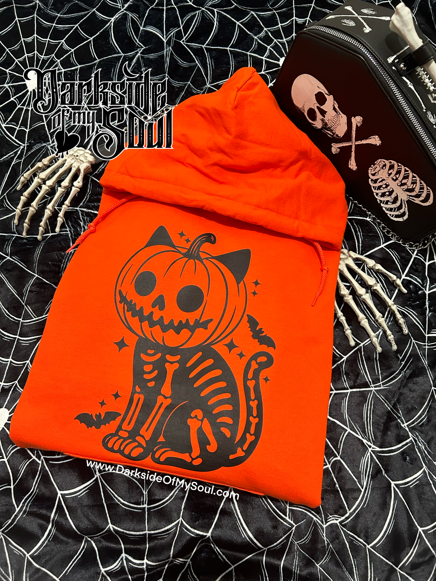 Skelly Cat Hoodie