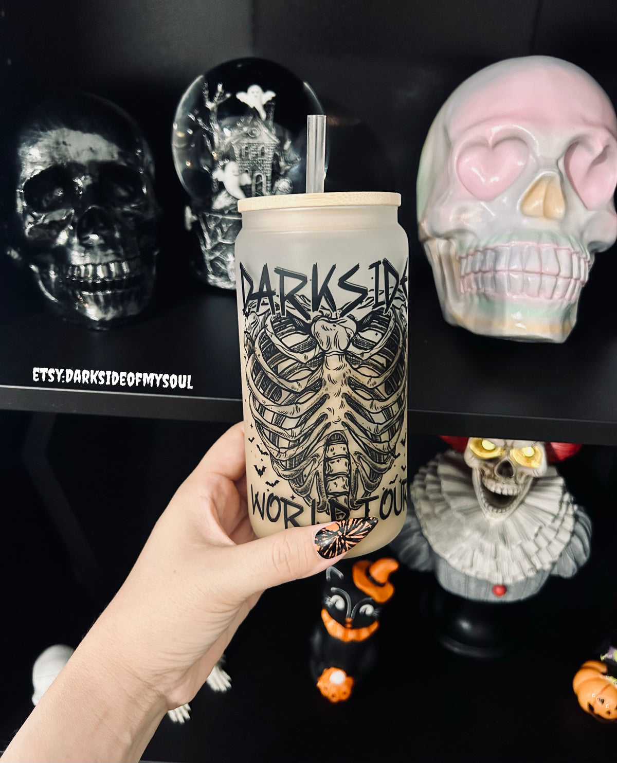 DOMS Exclusive Darkside World Tour | 16oz. Frosted Glass Cup