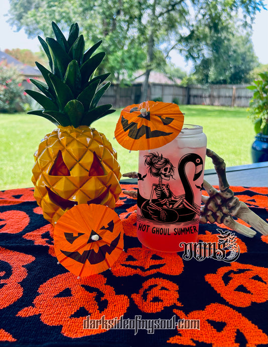 Hot Ghoul Summer | 16oz. Frosted Glass Cup