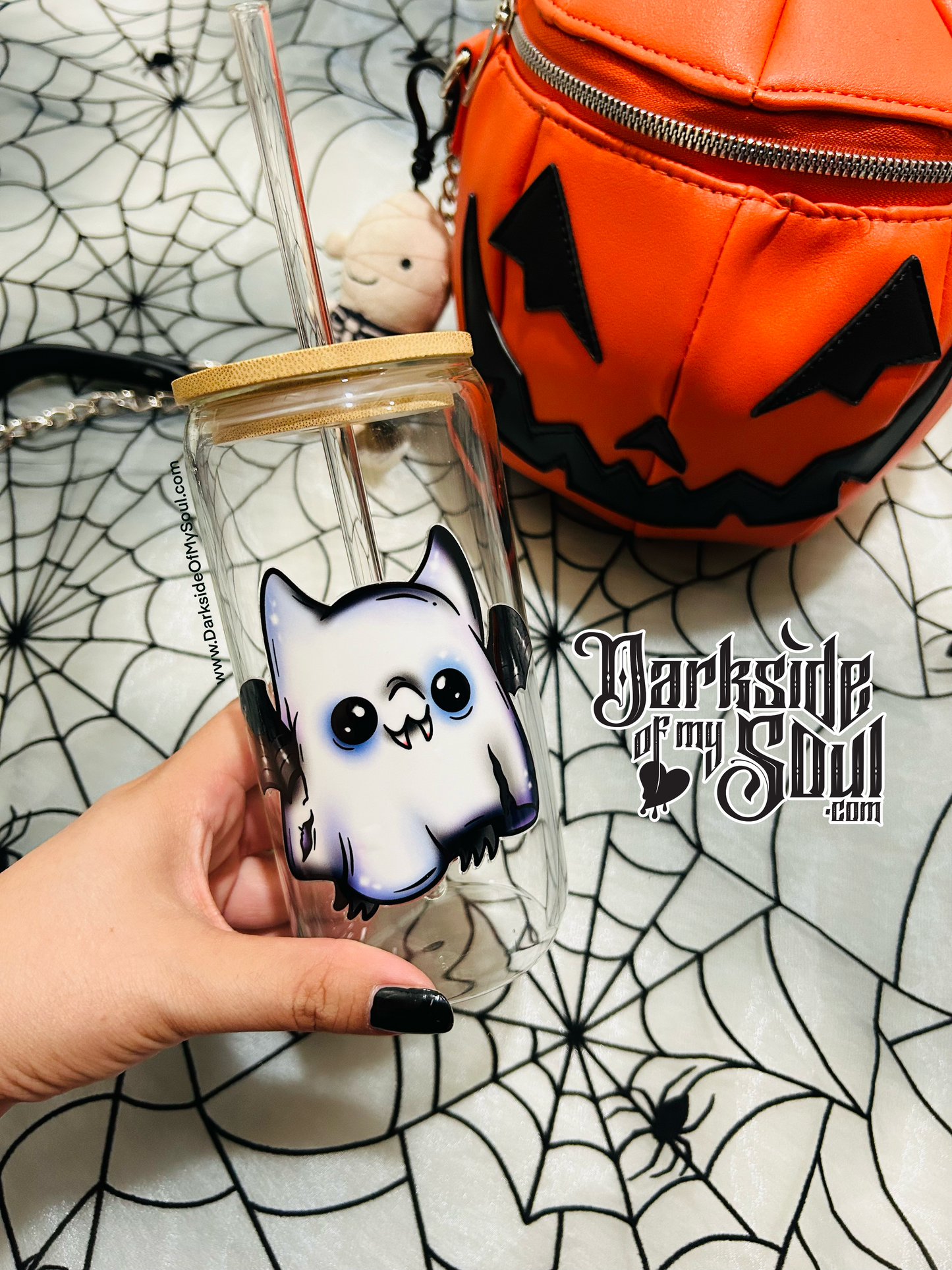 Cute Ghost | 16oz. Glass Cup