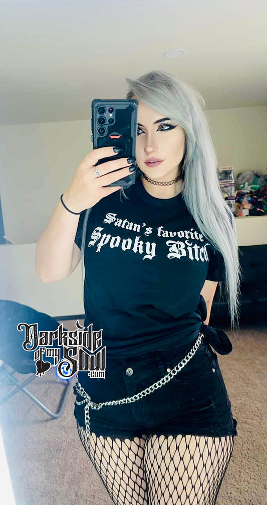 Satan's Favorite Spooky Bitch Apparel