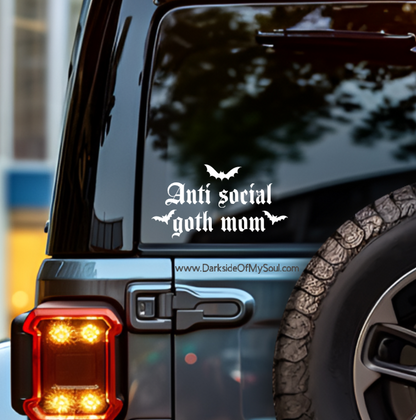 Anti Social Goth Mom Decal