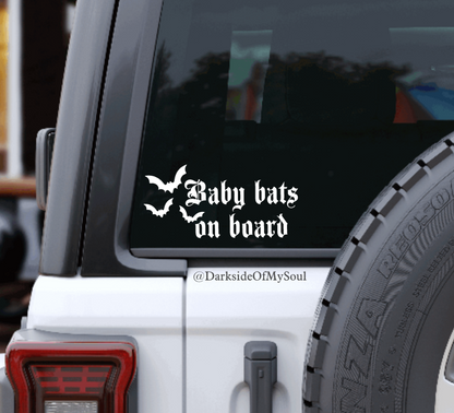 Baby Bats On Board Decal