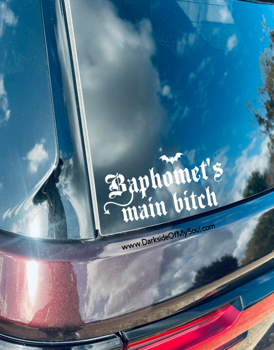 Baphomet's Main Bitch Decal