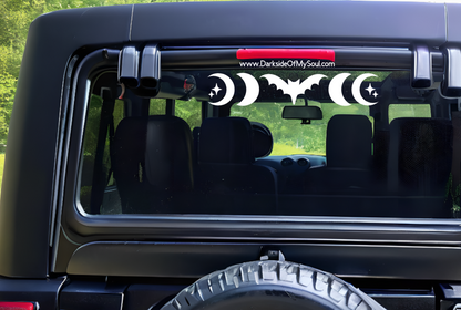 Bat Moon Phase Decal