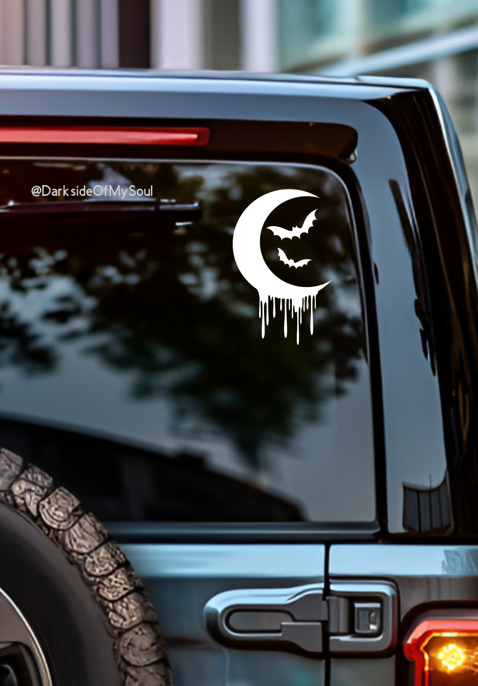 Bats And Moon Decal