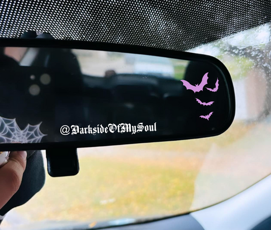 Bats Rear View Mirror Decal