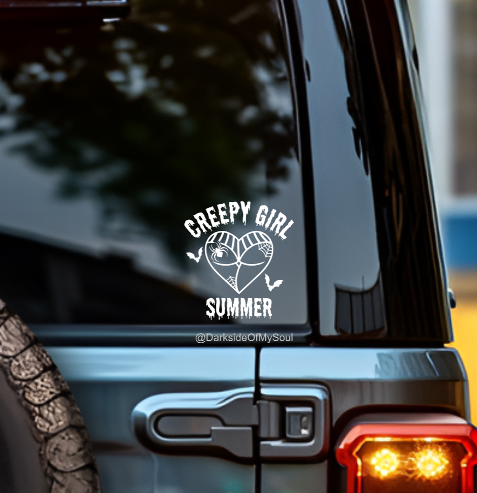 Creepy Babe Summer Decal