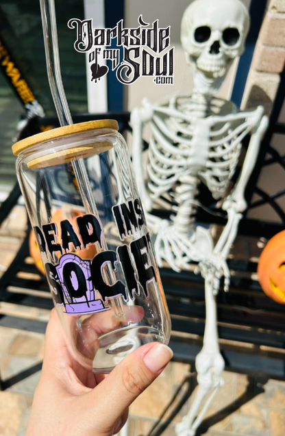 Dead Inside Society | 16oz. Glass Cup