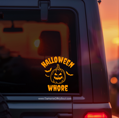 Halloween Whore Decal