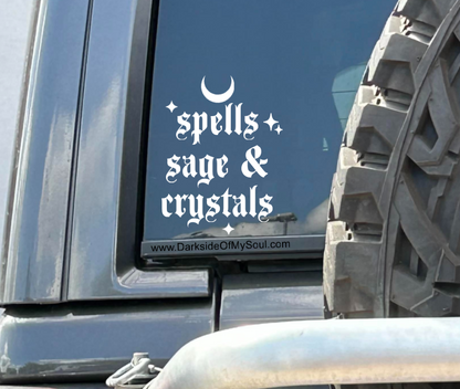 Spells Sage And Crystals Decal