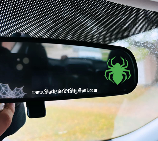 Spider Rear View Mirror Decal