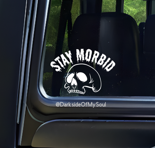 Stay Morbid Skull Decal