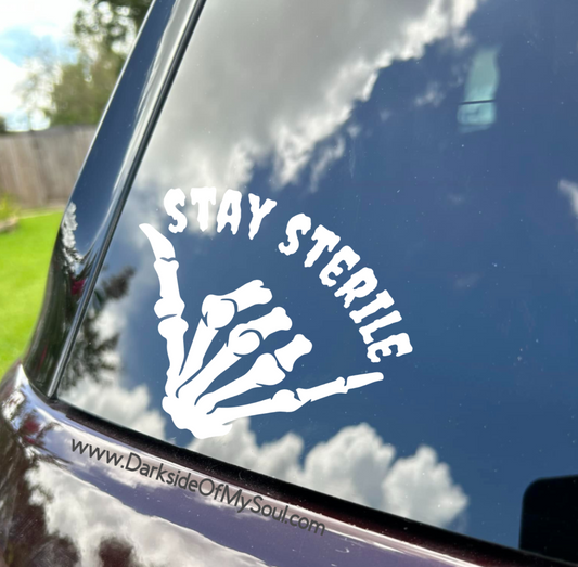 Stay Sterile Shaka Decal