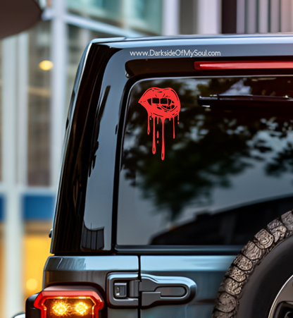 Vampire Lips Decal